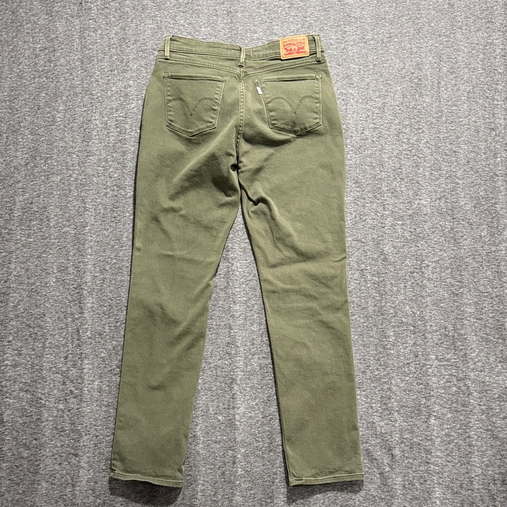 Levi's Mid Rise Skinny Jeans Size W30 x L32 Green - Picture 7 of 8